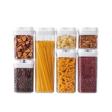 Imagem de Kit 7 Potes Herméticos Acrílico Multiuso