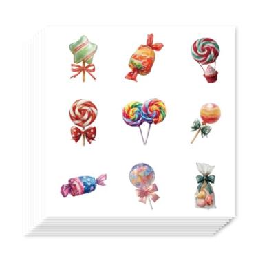 Imagem de AHANDMAKER 180 peças adesivos coloridos de doces adesivos autoadesivos adesivos de doces para agenda, calendário, scrapbook, artesanato, artes, diário, saco de presente, selo temático, decoração de