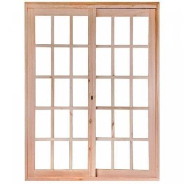 Imagem de Porta de Madeira Balção de Correr 213x180cm com Batente 9,4cm Ewk 490 