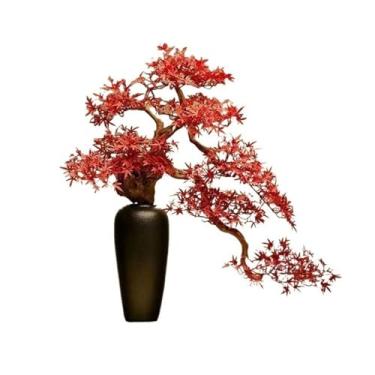 Imagem de Bonsai artificial, ornamentos de vegetação, entrada, sala de estar, escritório, simulação artificial, vasos de plantas, decoração de casa, vaso de bonsai artificial