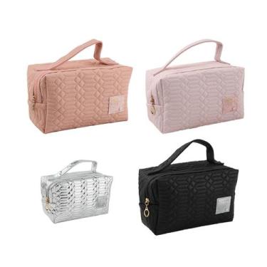 Imagem de Kit 3 Necessaire PVC maquiagem higiene skincare cosmético Mala bolsas 