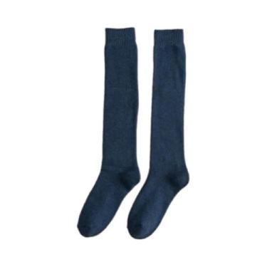 Imagem de Meias Longas Masculinas De Veludo Grosso Para Outono/Inverno, Quentes,