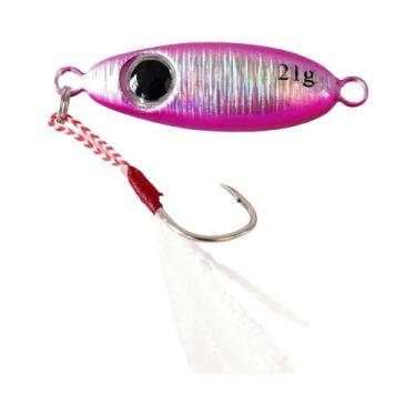 Imagem de Isca De Pesca Micro Metal Jigging Para Água Salgada 5.5g 10g 17g 21g C