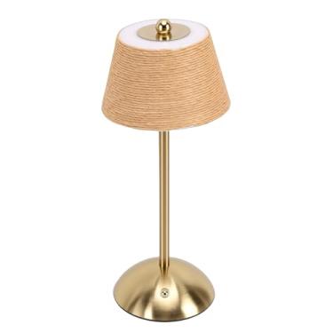 Imagem de Dpofirs Abajur Sem Fio, Abajur LED Com Controle de Toque, Com Escurecimento Contínuo de 3 Cores, Luz de Cabeceira Portátil Recarregável USB C, para Quarto, Sala de Jantar (Café)