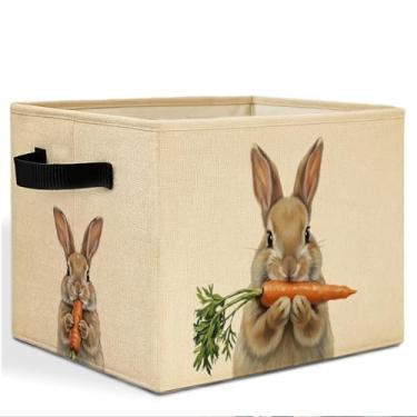 Imagem de Hsiasheng Cesta de roupa suja de coelho 666, caixas de armazenamento abertas, cesta de armazenamento