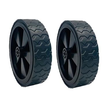 Imagem de predolo Conjunto de 2 rodas para carrinho de mão, roda para cortador de grama, pneu de 5" para substituição em cortadores de grama, carrinhos de mão,