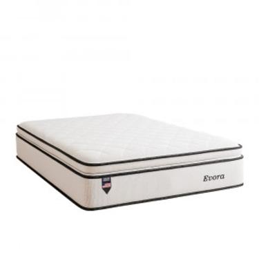 Imagem de Colchão Queen Evoflex Evora Com Molas Ensacadas, Firmeza Média, Espuma D28, Suporta Até 130kg por Pessoa