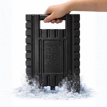 Imagem de Healthy Packers Pacotes de gelo Miami para refrigeradores – Blocos de gelo reutilizáveis 12 x 9 XL substituem 3 kg de gelo – Pacotes de congelador de longa duração, acessórios para refrigerador