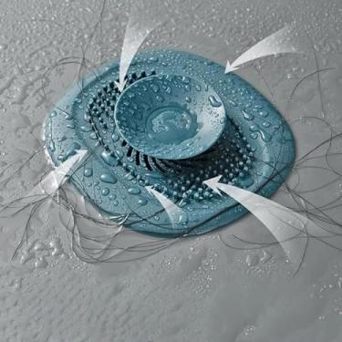 Imagem de Tampa de banheira antibloqueio de silicone para banheiro, ralo de chão, pia de chuveiro, cozinha, ferramentas de filtro doméstico