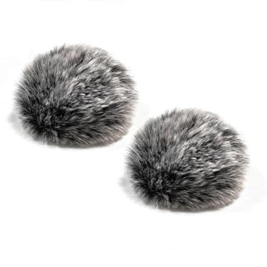 Imagem de Capa de para-brisas para microfone sem fio, filtro Deadcat Furry, compatível com Hollyland Lark M2, pacote com 2