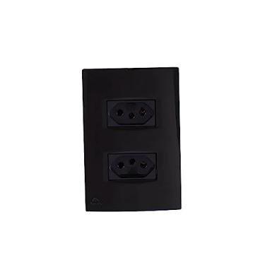 Imagem de Apoio Tomada Dupla 2P+T 10A Preta