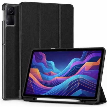Imagem de Capa Premium para Xiaomi Redmi Pad Se 11" Pol 2023 com [Suporte para Pencil], Case Magnética com Função Sleep, Anti Impacto, Leve e Resistente, Cor Preto