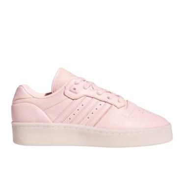 Imagem de adidas Tênis de basquete masculino Rivalry Lux cano baixo, Rosa arenoso/marfim/rosa arenoso, 44