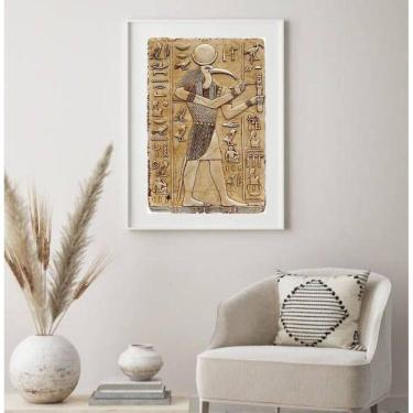 Imagem de Quadro Decorativo Deus Egípcio Thoth - 60X48Cm