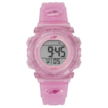 Imagem de Relógio Mormaii Feminino Ref: Mo03121tg/8g Infantil Digital Pink Translúcido