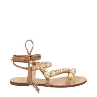 Imagem de Sandalia Luiza Barcelos Em Couro Com Pedrarias-Feminino