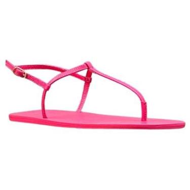 Imagem de Sandália Arezzo Rasteira Rosa Tiras Trançadas-Feminino