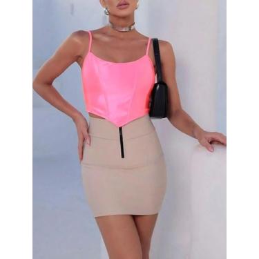 Imagem de SAIA Lipo LIPO NUDE Power Lurex Levanta O Bumbum Justa Preto, Nude, P