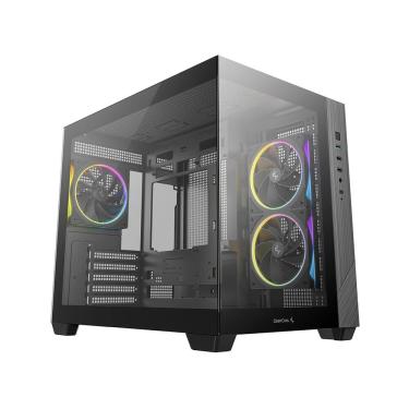 Imagem de Gabinete Gamer Deepcool CG330 MicroATX Aquário Com 3 Fans ARGB Preto