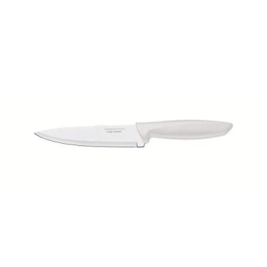 Imagem de Faca Chef Tramontina Plenus 6" Em Aço Inox E Cabo Off White Tramontina