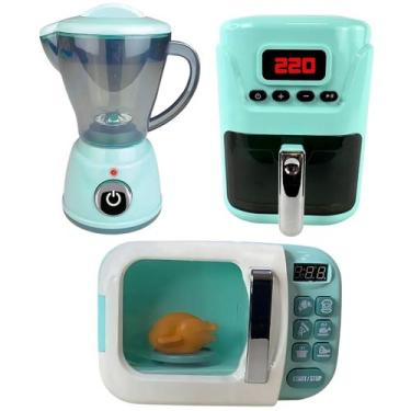 Imagem de Brinquedo Infantil Eletrodomésticos de Cozinha C/ Luz e Som e Acessóri