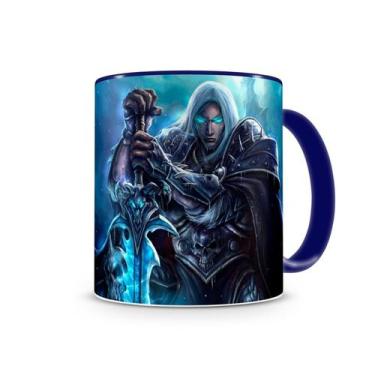 Imagem de Caneca World Of Warcraft Artha I Azul - Starnerd