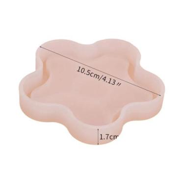 Imagem de Molde De Silicone Geométrico Para Resina Epóxi: Bandeja E Porta-Copos 