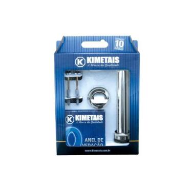 Imagem de Kit Tubo Ajustável para Vaso Sanitário Kimetais Cromado - 1721