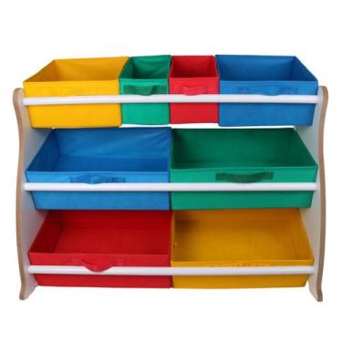 Imagem de Organizador De Brinquedos Grande Colorido Tematizado Ursinho - Organib