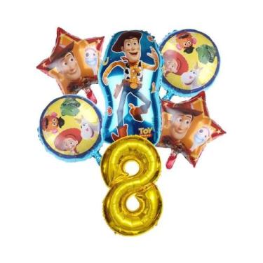 Imagem de Balões De Folha Buzz Lightyear E Woody Do Toy Story Para Festa De Aniv