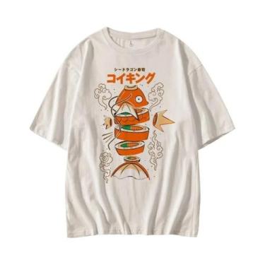 Imagem de Camiseta Unissex De Verão Com Estampa Pokémon King Carp Sushi Sashimi,