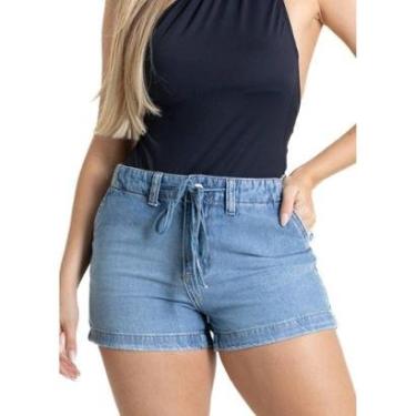 Imagem de Shorts Jeans Sawary - 280729 - Azul médio 42-Feminino