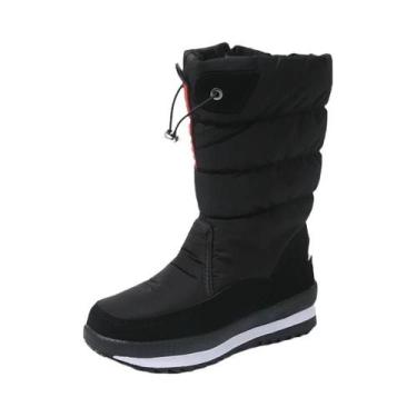 Imagem de Botas De Neve Unissex Impermeáveis Com Forro De Lã Antiderrapantes Par