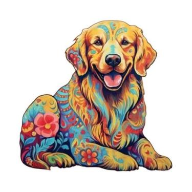 Imagem de Quebra-Cabeça De Madeira DIY Para Adultos E Crianças, Cão E Elefante, 