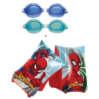 Imagem de Bóia de Braço Inflável Infantil Homem Aranha 23x14cm Criança Piscina P