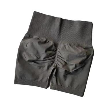 Imagem de Shorts Esportivos De Cintura Alta Para Mulheres, Modelagem Que Levanta
