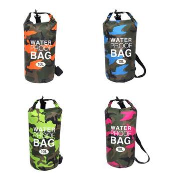 Imagem de Bolsa Impermeável Saco Estanque 10 Litros Camping Bag - Kf, Preto com 