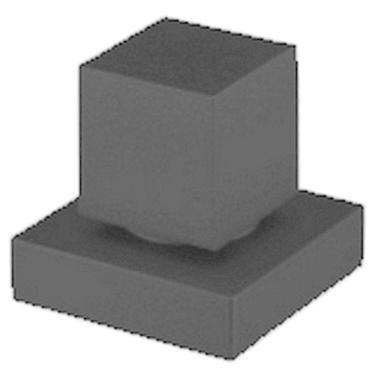 Imagem de Acabamento de Registro para 1416/1510 1/2 a 1" Medio Padrão Deca Cromado - 3393 C65 Talence Preto