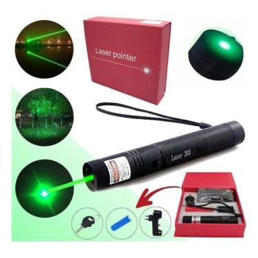 Imagem de Ultra Caneta Laser Pointer Verde Ultra Forte Alcance 50Km - PS TECH