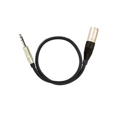 Imagem de Cabo De Microfone P10 Estereo Para Xlr Macho, Amphenol - 50 Cm