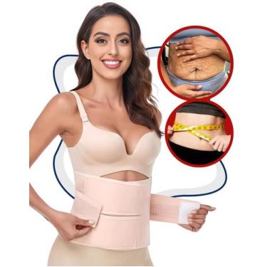 Imagem de Cinta Abdominal com Compressão Confortável para Recuperação Pós parto 