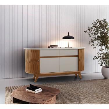 Imagem de Buffet Ripado 4 portas 2 gavetas Elegance- Domus Móveis