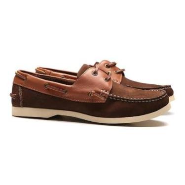Imagem de Sapato Samello Deckshoes Kanoe Nobuck Chocolate Naturalle Masculino-Masculino