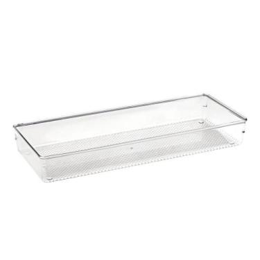 Imagem de Organizador De Gavetas Modular Multiúso Em Plástico Transparente 38x15