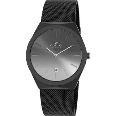 Imagem de Relógio Oslo Masculino Ref: Omtsss9u0019 P1sx Slim Mesh Black