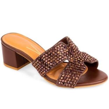 Imagem de Tamanco Vizzano Feminino Salto Grosso Confortável Bloco 6291-Feminino