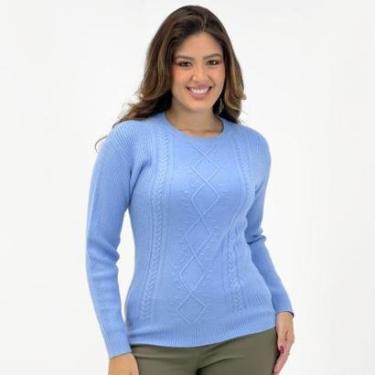 Imagem de Blusa de Lã Dyordhana Gola Redonda Texturizada Feminina-Feminino