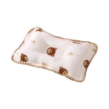 Imagem de Almofada De Algodão E Linho Para Bebês, Anti-inclinação, Quatro Estaçõ