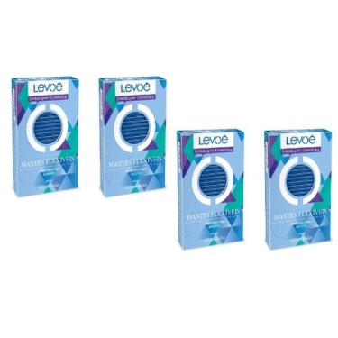 Imagem de Kit 04 Cotonete Hastes Flexíveis 150un  Levoe
