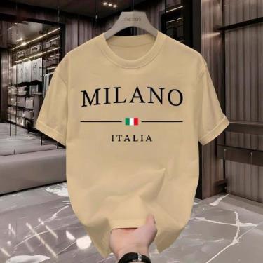 Imagem de Camiseta Milano Italia T-Shirt 100% Algodão Camisa Masculina Street We